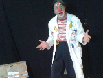 Clown mit Seifenblasen